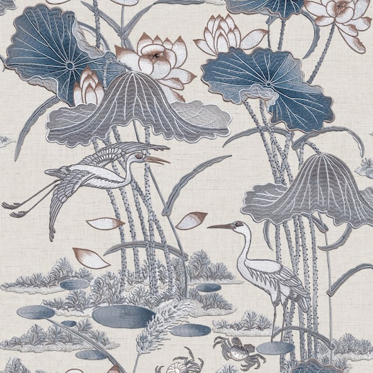 Designs Direct Lotus Pond Tapestry Wallpaper